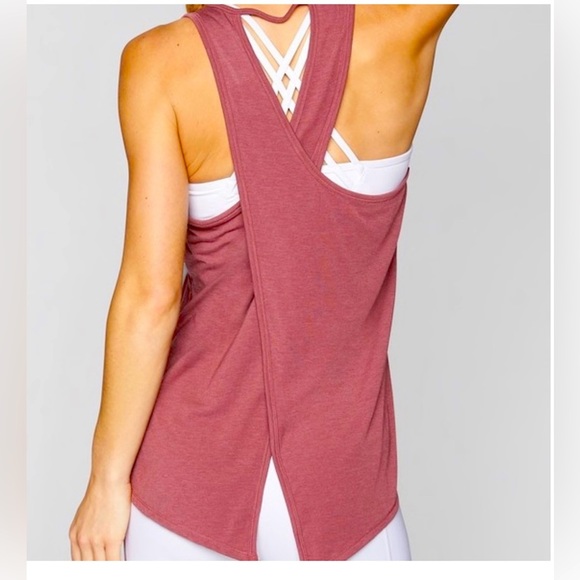 Athleta Tops - Athleta Essence Tie Back Tank in a plum/purple color, size S